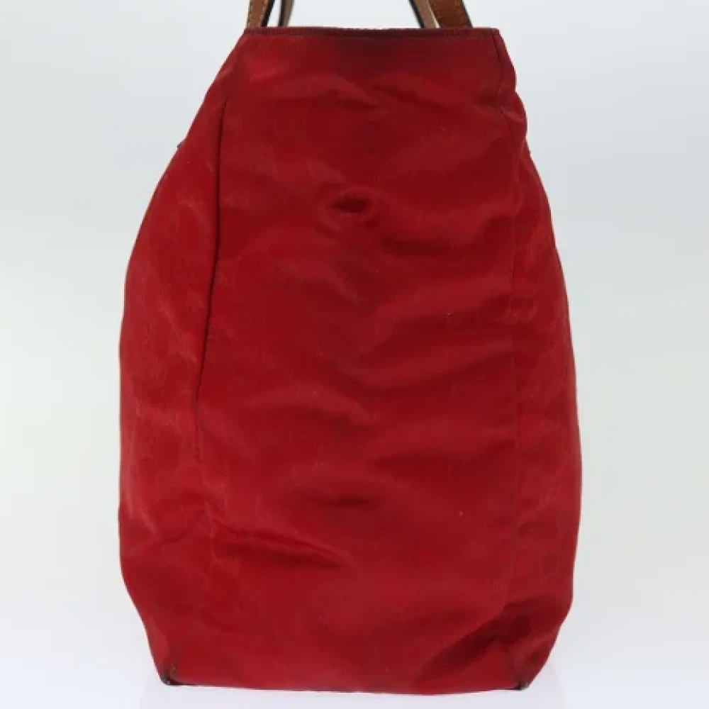 Gucci Vintage Pre-owned Canvas totes Red Dames