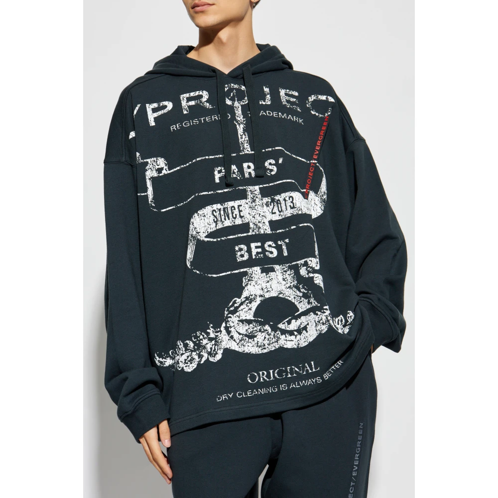 Y Project Gedrukte sweatshirt Gray Heren