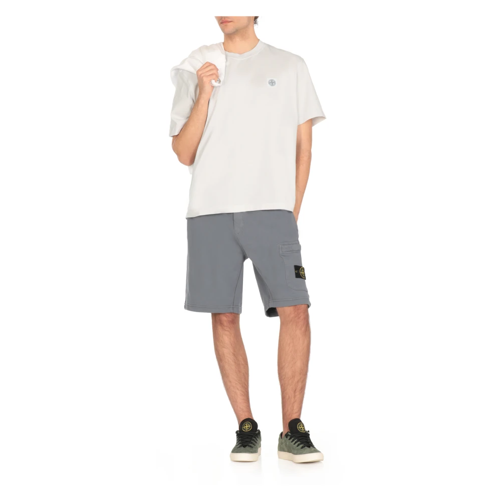 Stone Island Lichtblauw T-shirt en Polo Blue Heren