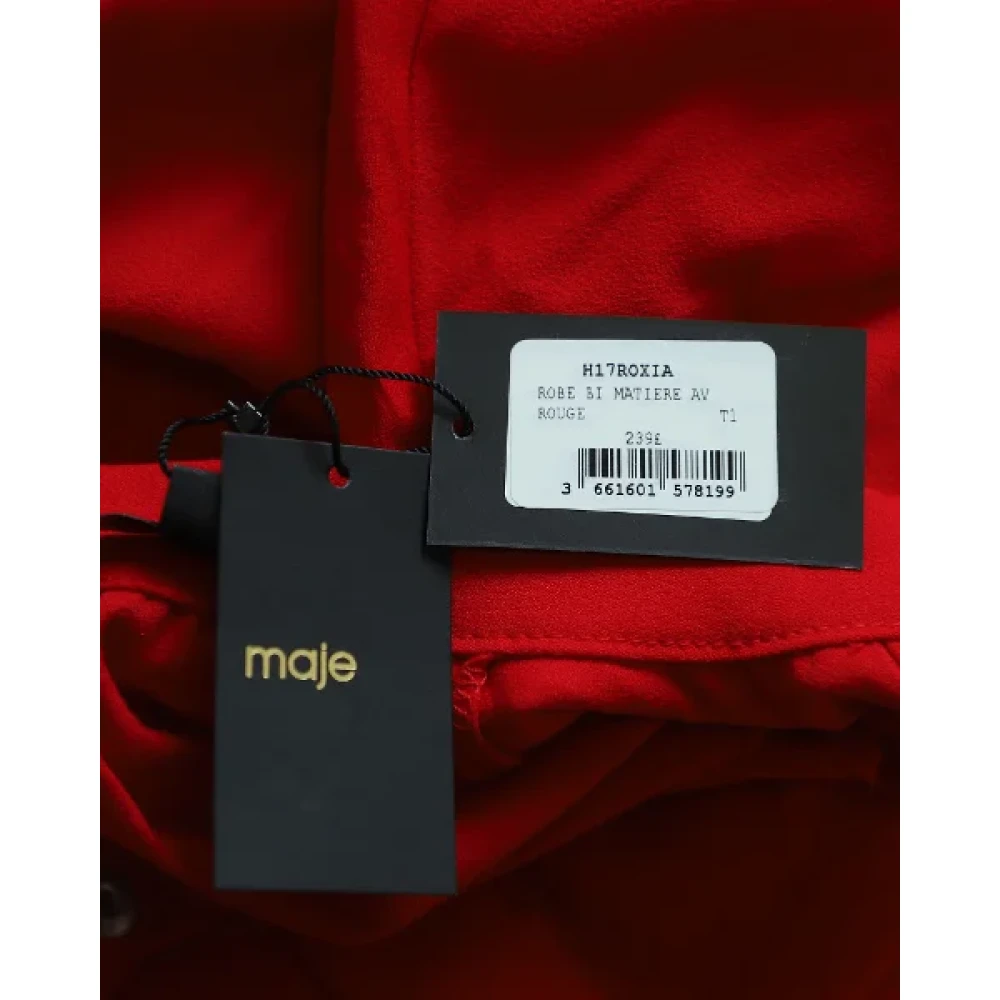 Maje Viscose dresses Red Dames