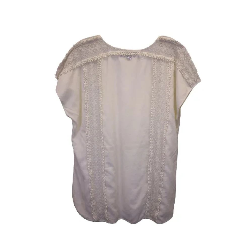 Carolina Herrera Pre-owned Cotton tops White Dames