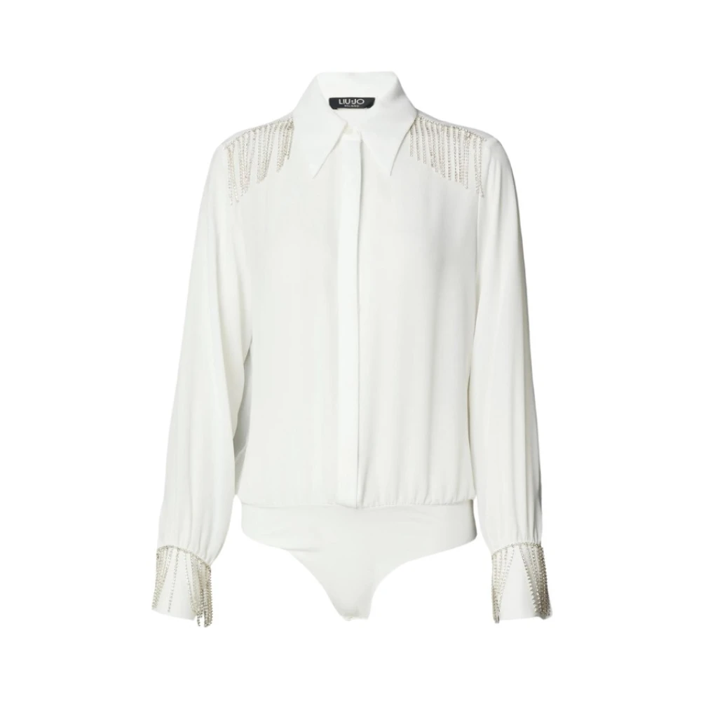 Liu Jo Witte Shirts Ss24 Model Speciale Reiniging White Dames