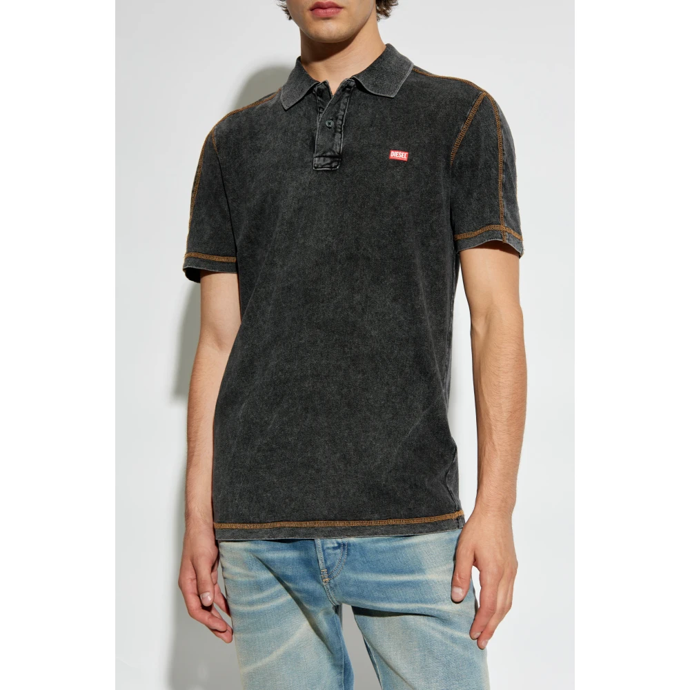 Diesel Polo `T-Swind` Gray Heren