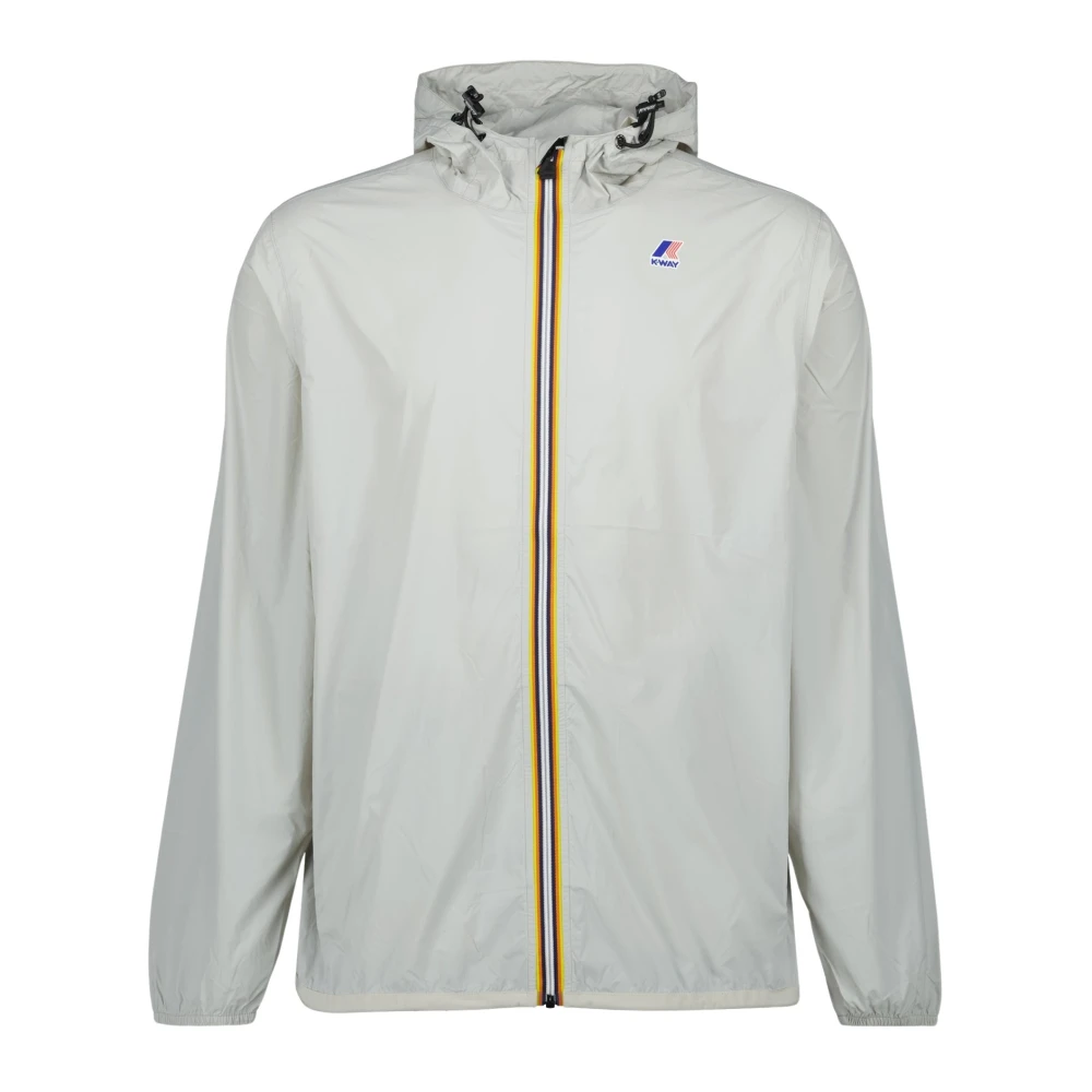 K-Way Men's Gray Rain Jackets, Xl, Le Vrai 4.0 Claude