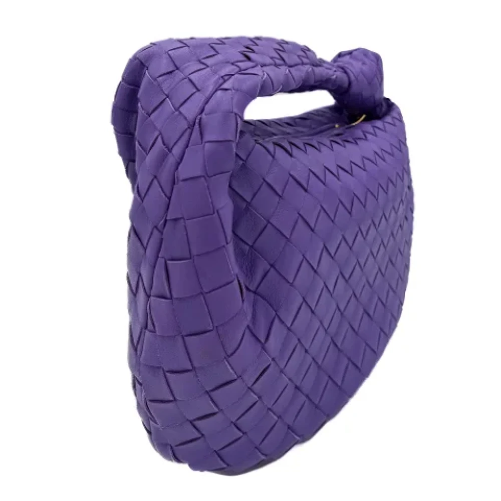 Bottega Veneta Vintage Pre-owned Leather handbags Purple Dames