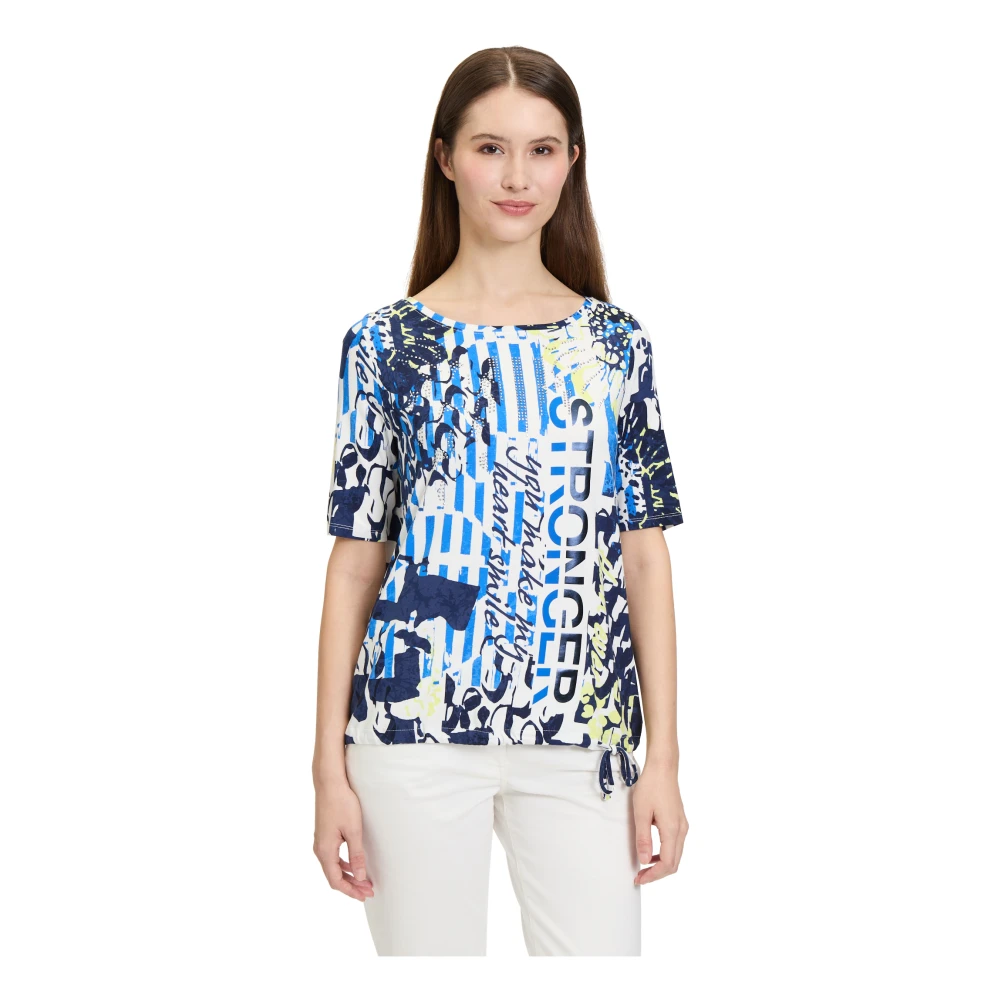 Betty Barclay Casual Shirt met Tunnelkoord en Grafische Print Multicolor Dames