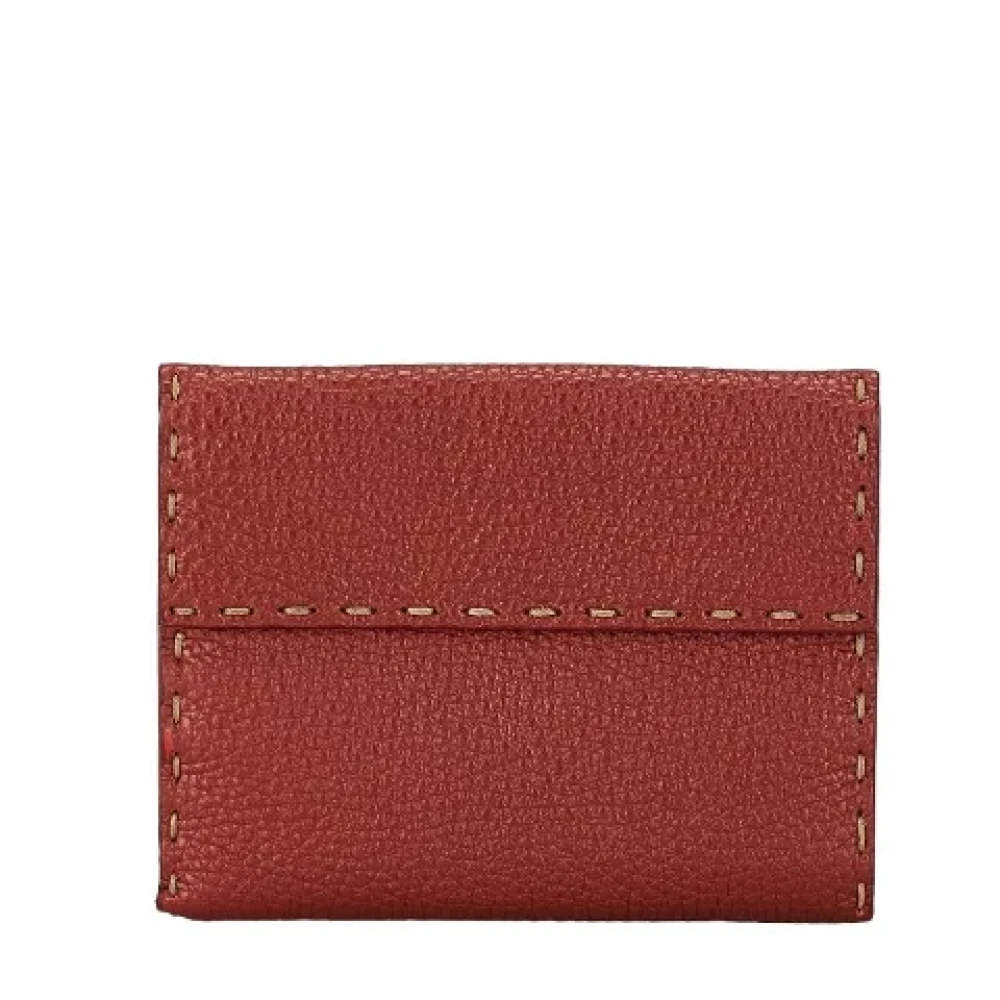 Fendi Vintage Pre-owned Leather wallets Brown Dames