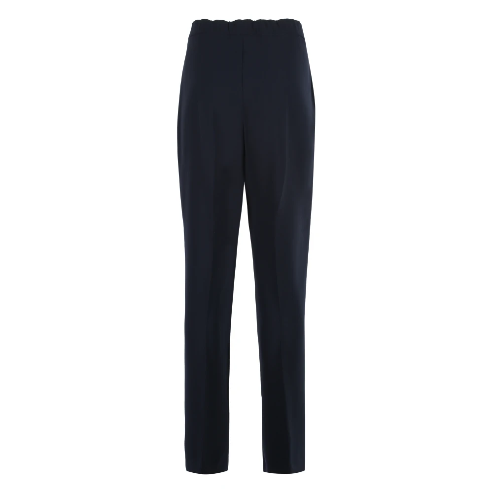 Clips Broek met hoge taille en elastische tailleband Blue Dames