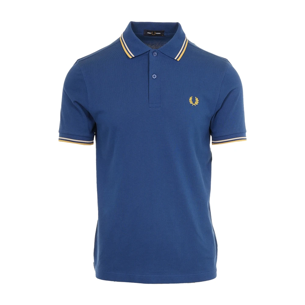 Fred Perry Men's Blue Stylish T-Shirts And Polos - Polo Shirts - Xl - Tops