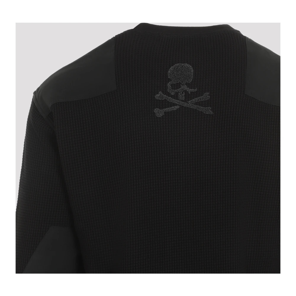 Mastermind World Zwarte Wafel Longsleeve Tee Black Heren