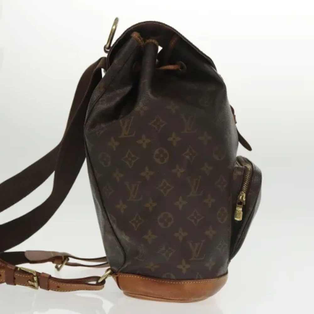 Louis Vuitton Vintage Pre-owned Canvas backpacks Brown Dames