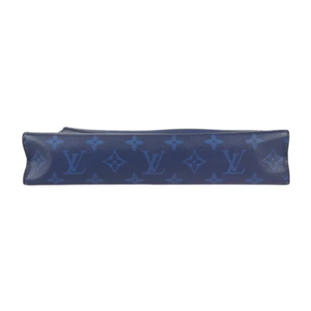 Louis Vuitton Vintage Pre-owned Leather clutches Blue Dames