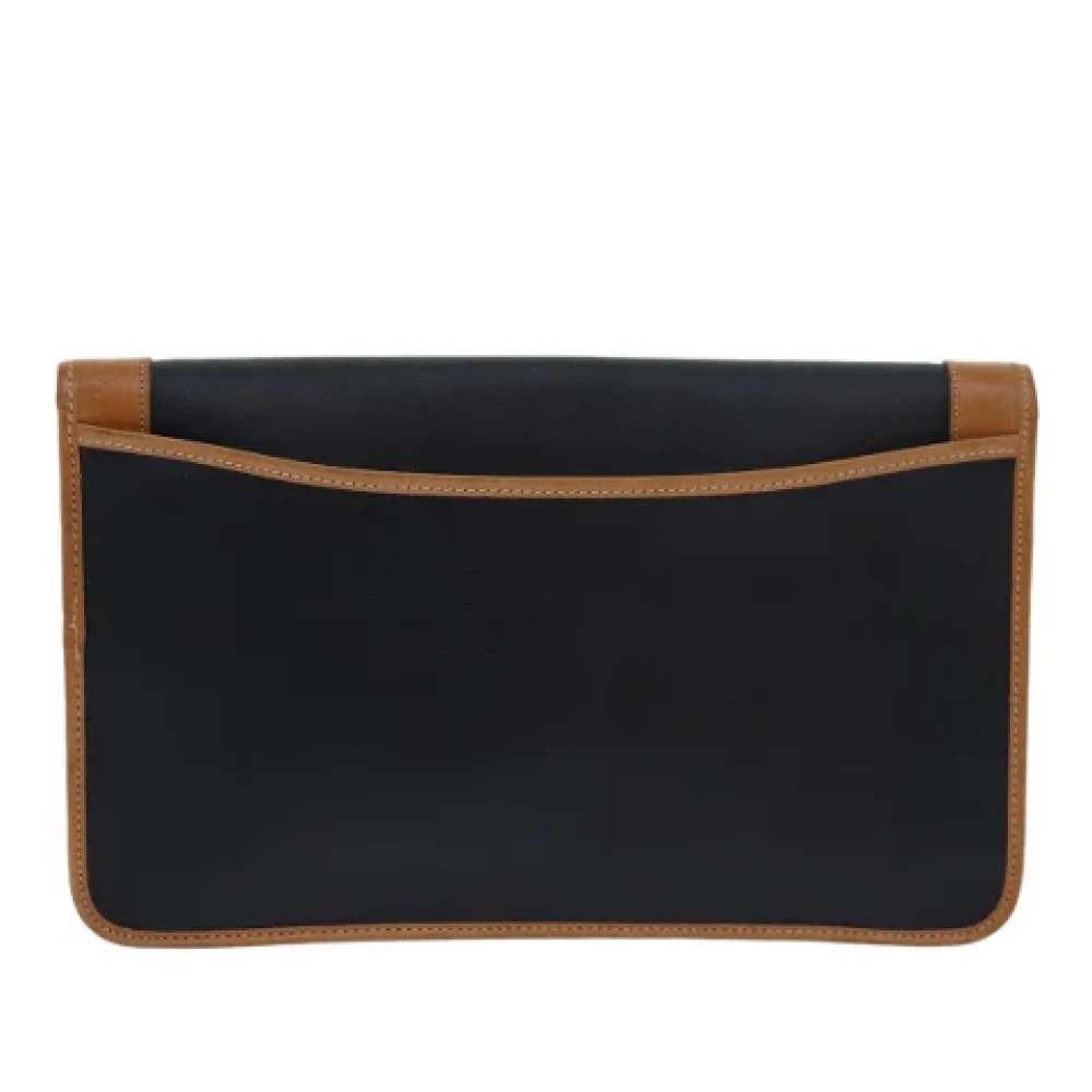 Dior Vintage Pre-owned Fabric clutches Blue Dames