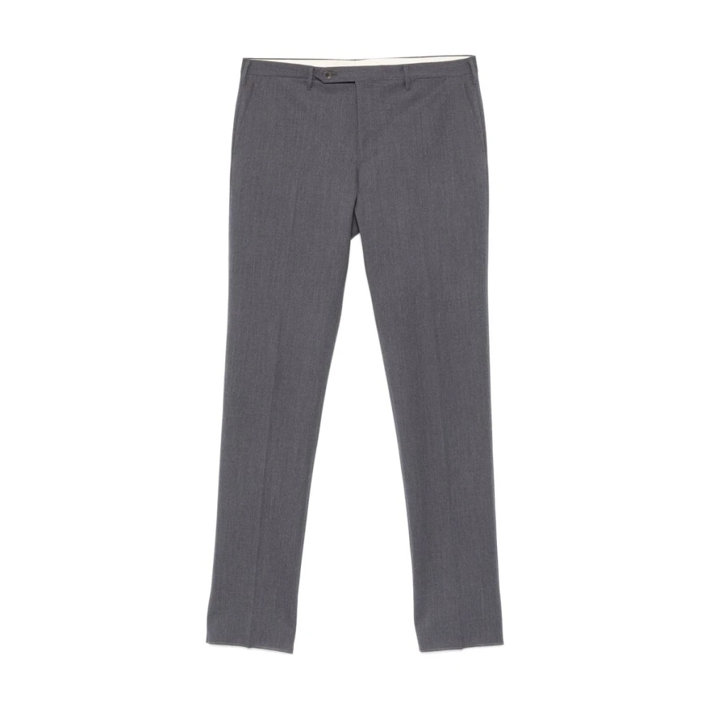 Rota Donkergrijze Wolmix Tailored Broek Gray Heren