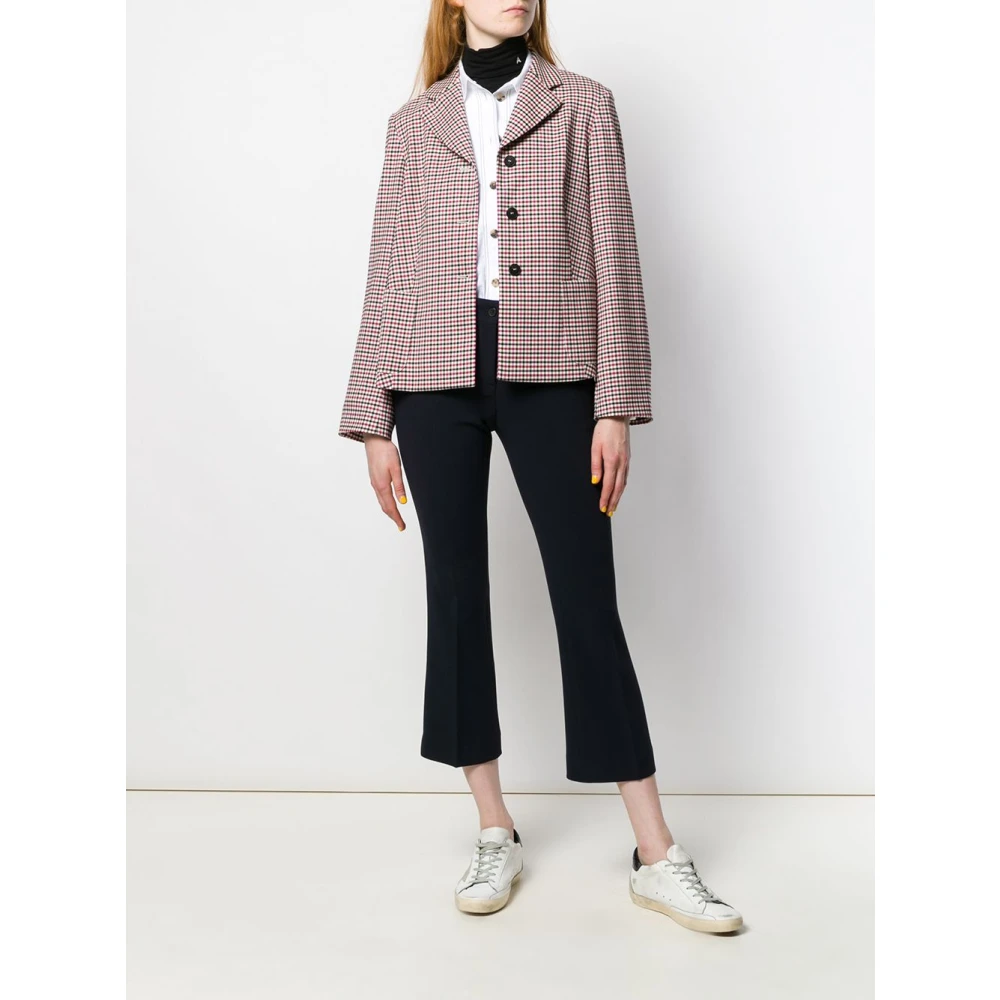 Alberto Biani Blauwe Stretch Bell Bottom Broek Blue Dames