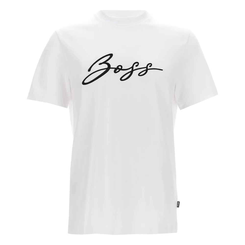 Hugo Boss Witte Jersey Shirt voor Mannen White Heren