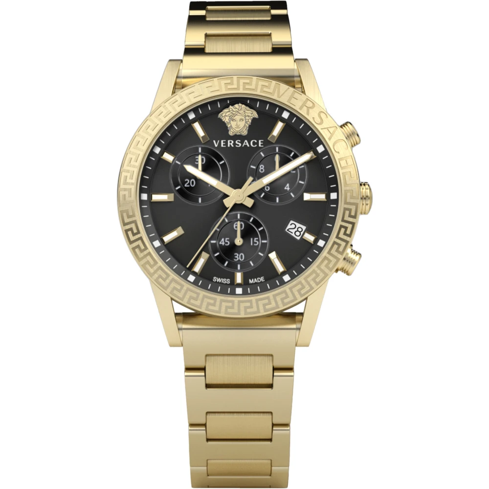 Versace VEKB00822 Sport Tech Lady Chrono black gold Steel Women's Watch NEW - Image 2