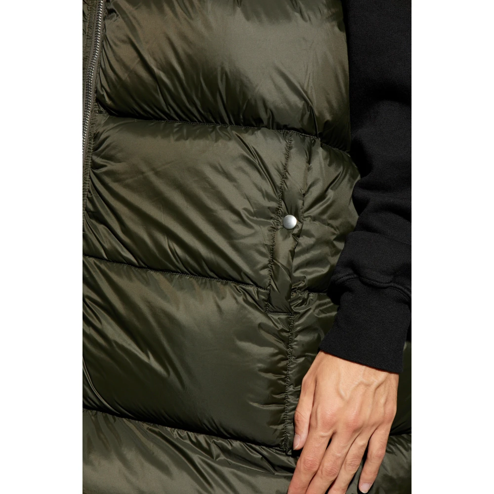 Rick Owens Oversized Flight Down Vest Green Heren