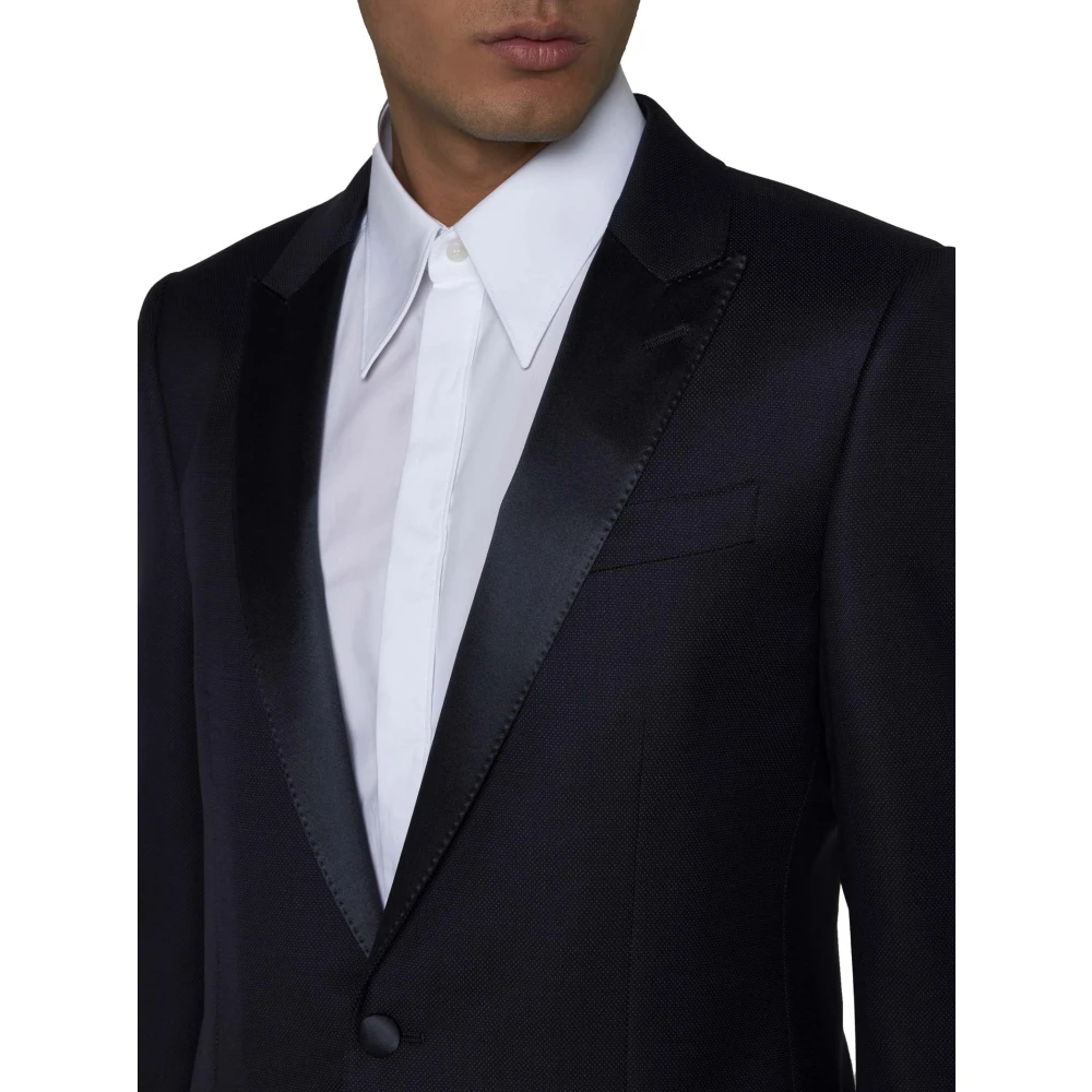 Dolce & Gabbana Elegante Jurken Set Blue Heren