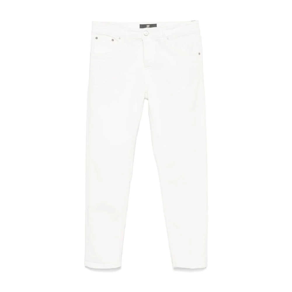 PT Torino Denim Broek met Klassieke Details White Heren