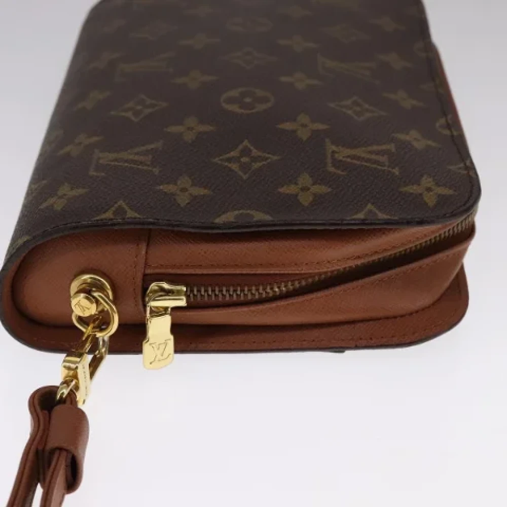 Louis Vuitton Vintage Pre-owned Canvas clutches Brown Dames