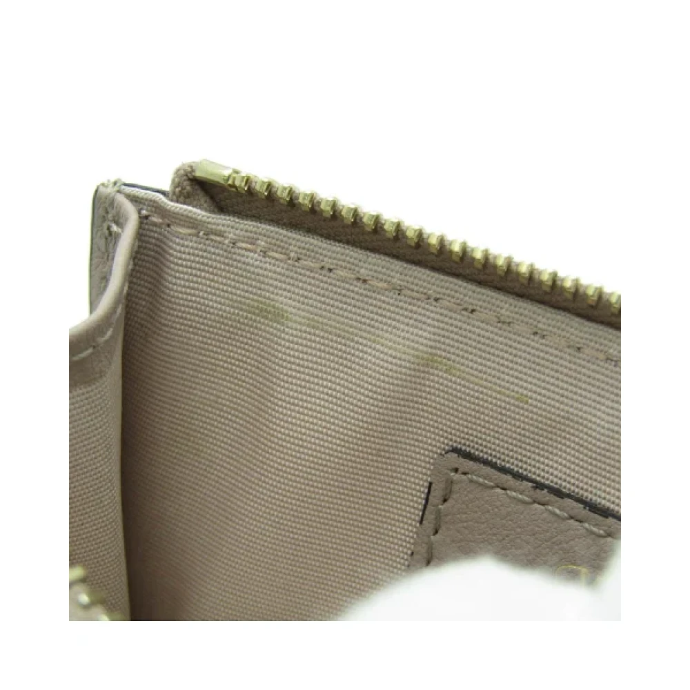 Valentino Vintage Pre-owned Leather wallets Gray Dames