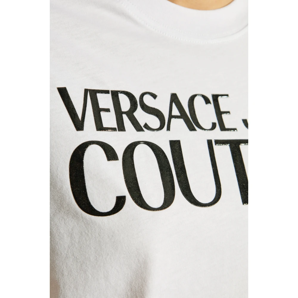 Versace Jeans Couture T-shirt met logo White Dames