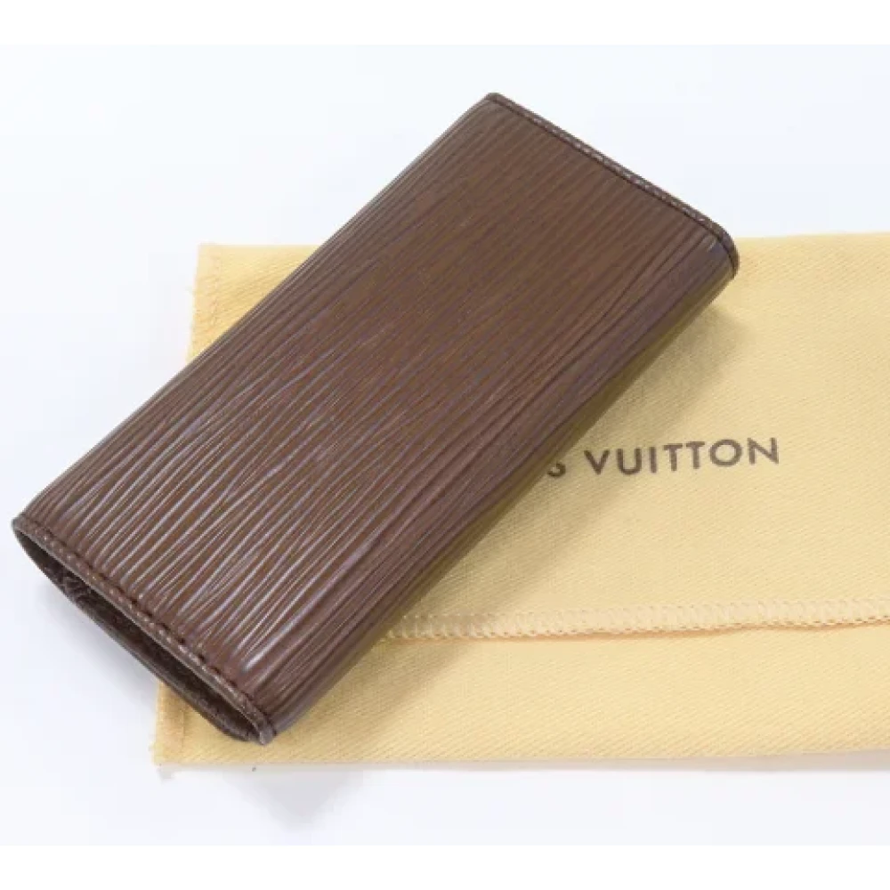 Louis Vuitton Vintage Pre-owned Leather key-holders Brown Dames