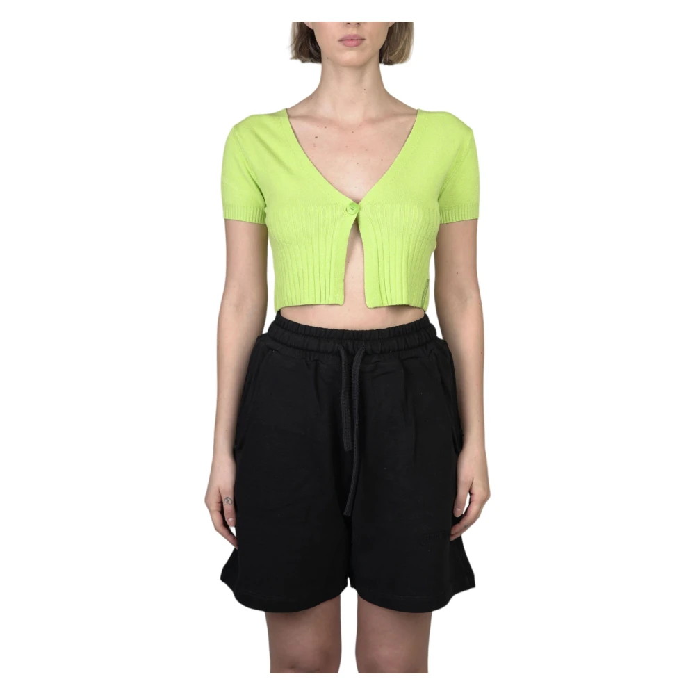 Hinnominate Stijlvolle korte mouw vest Green Dames