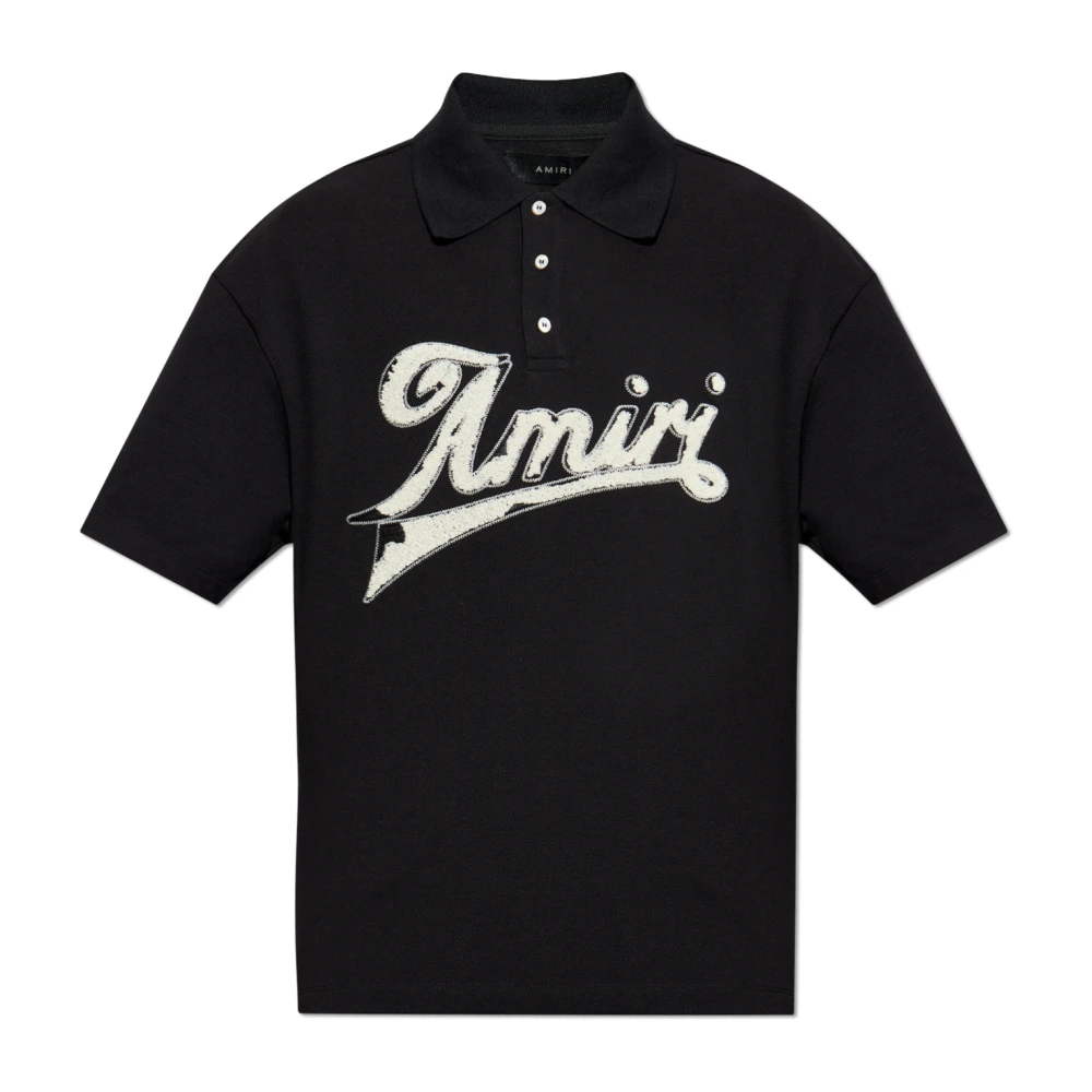 Amiri Polo met logo Black Heren