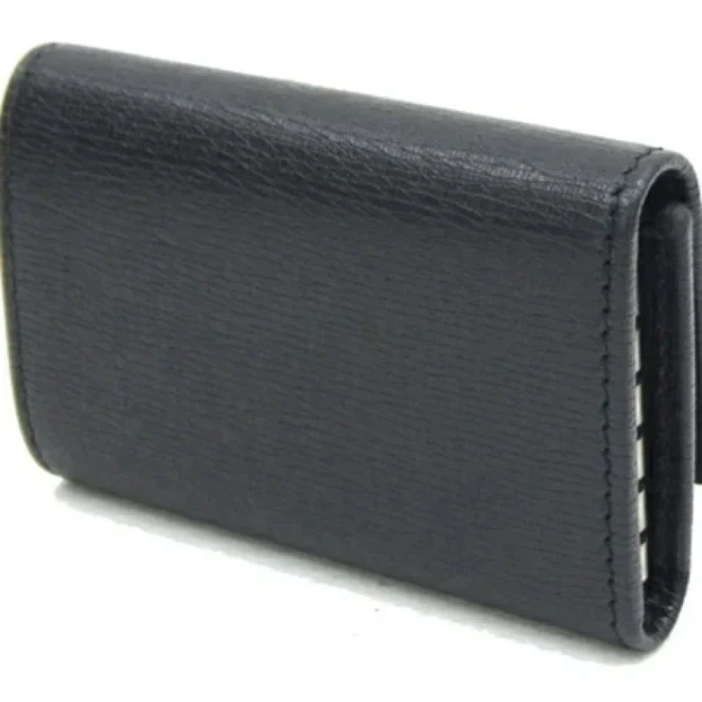 Gucci Vintage Pre-owned Leather wallets Black Dames