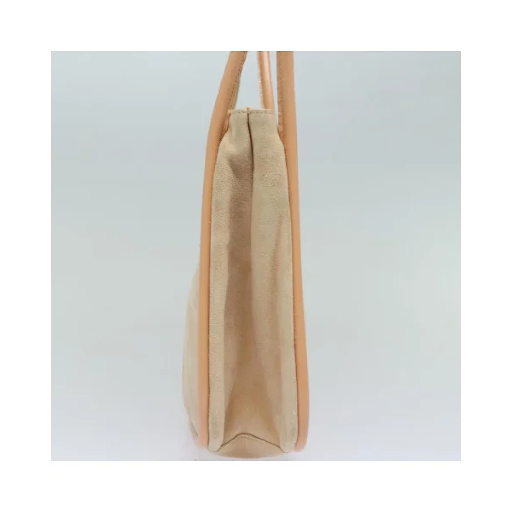 Gucci Vintage Pre-owned Suede gucci-bags Beige Dames