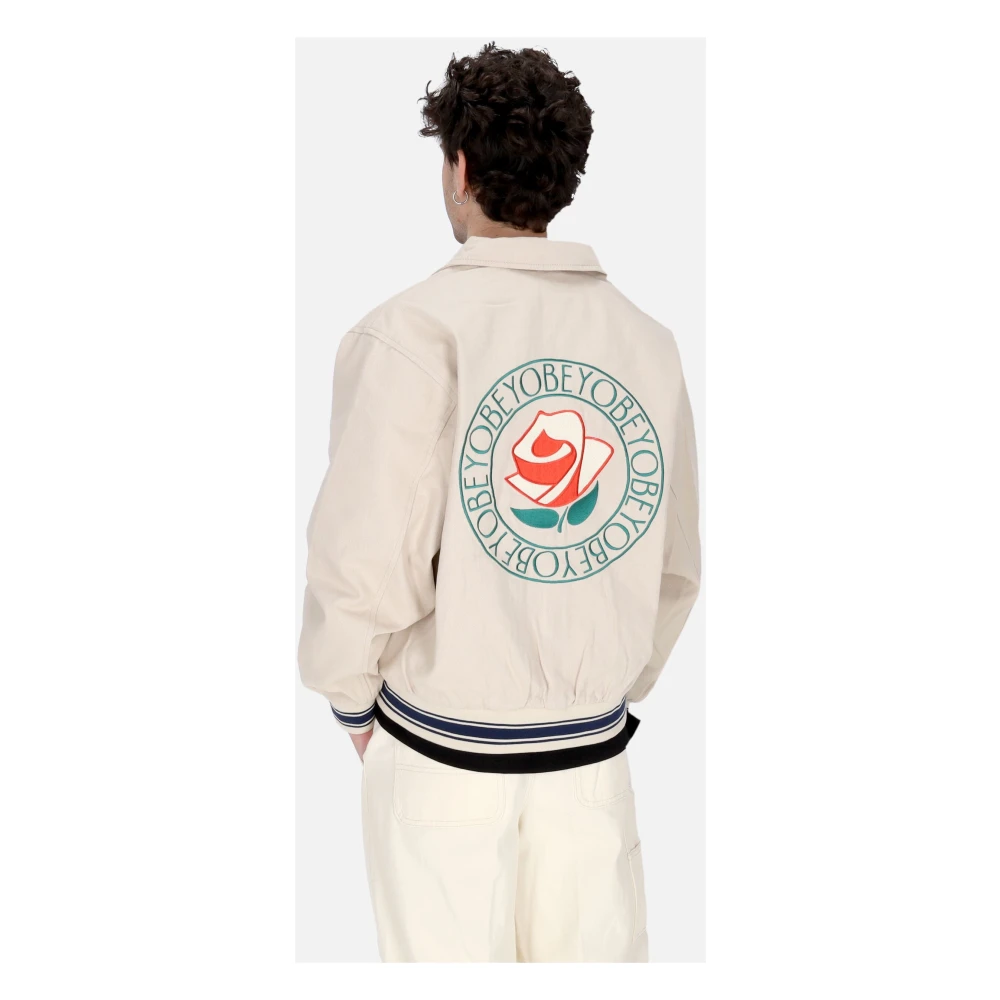 Obey Rose Blouson Jack met Kraag Beige Heren