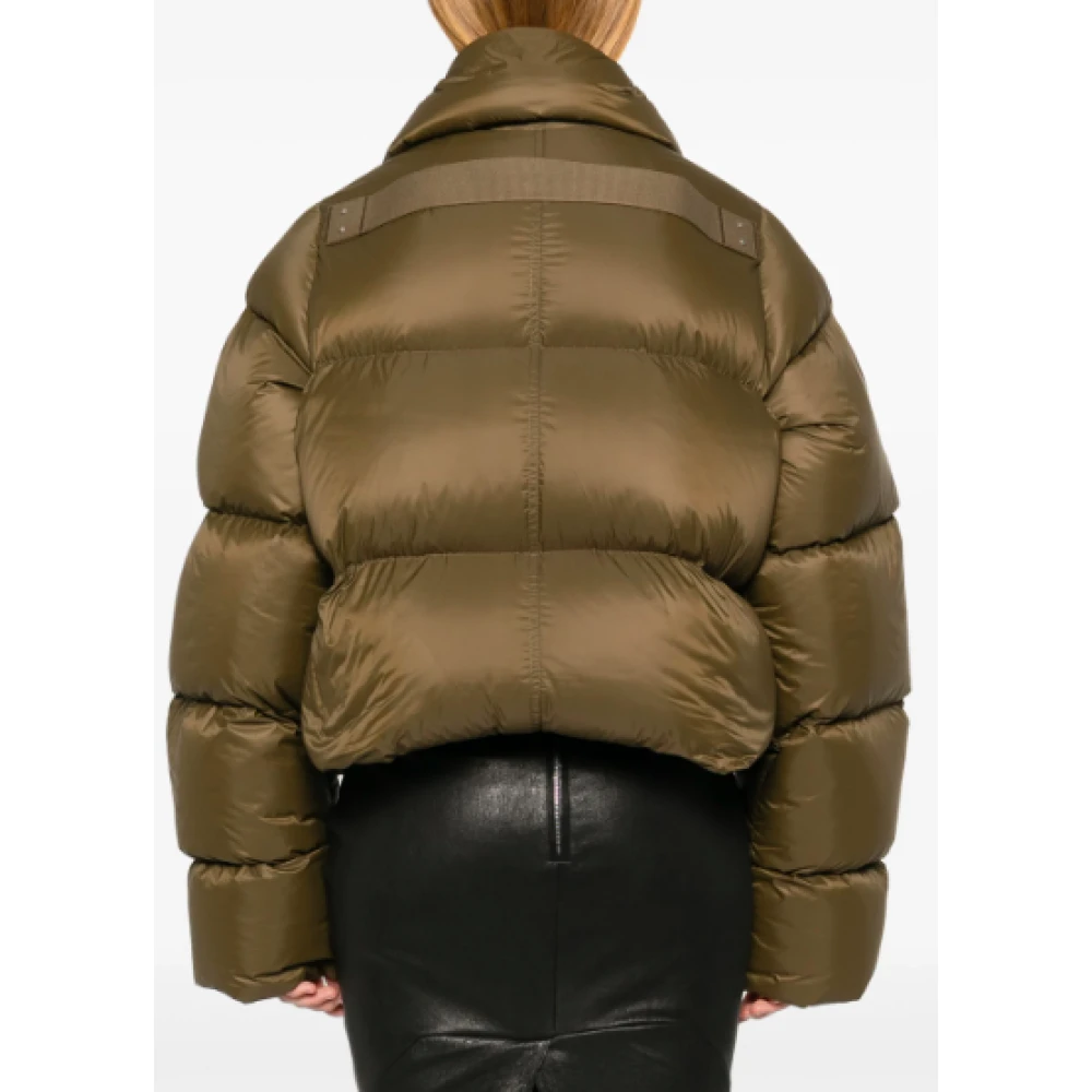 Rick Owens Puffer Turtle Jacket in Bean Green Dames