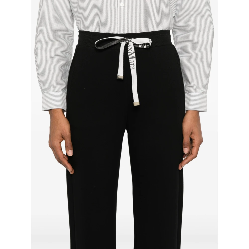 Max Mara Nero Bali Elegante Zwarte Jurk Black Dames