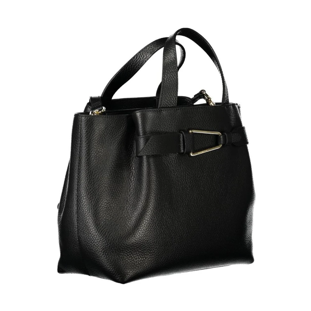 Coccinelle Elegante leren handtas met veelzijdige draagopties Black Dames