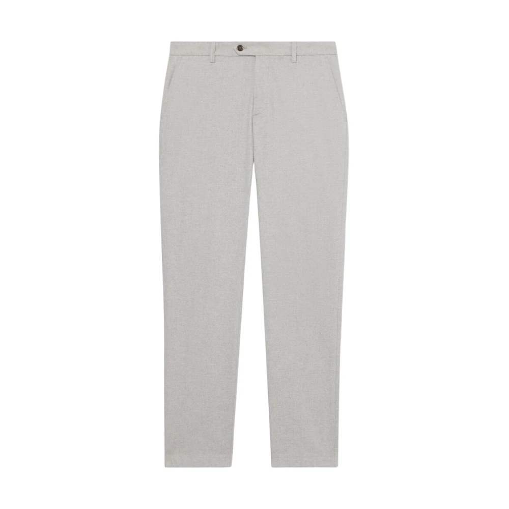 Brooks Brothers Gray Chinos, Male, W33, Regular Fit Cotton Flannel Chino
