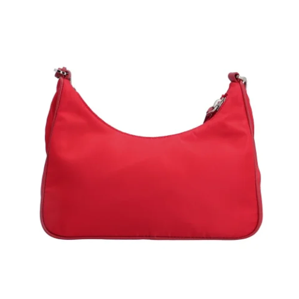 Prada Vintage Pre-owned Nylon prada-bags Red Dames