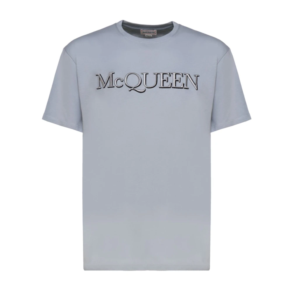Alexander mcqueen Grijze Katoenen T-Shirt voor Heren Gray Heren