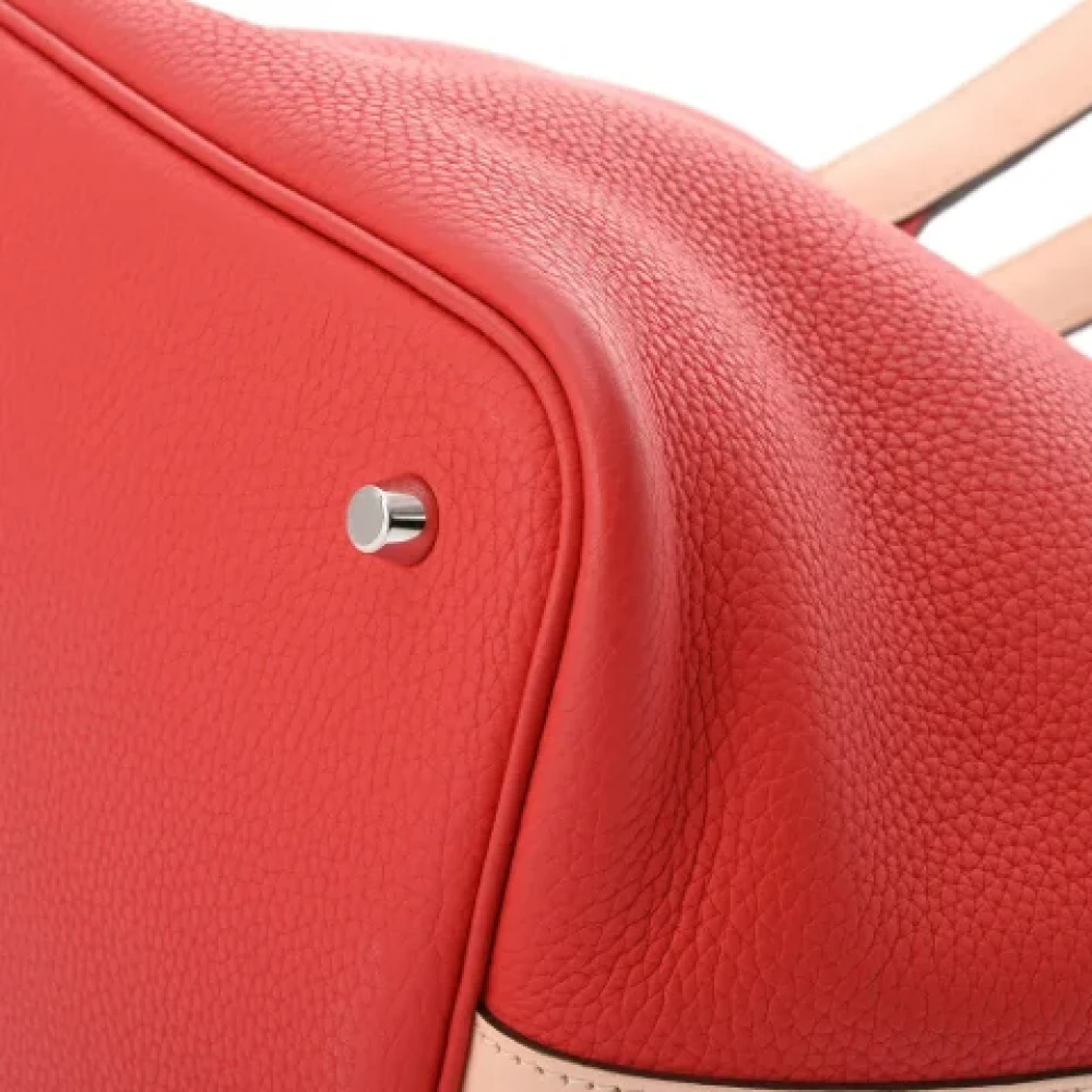 Hermès Vintage Pre-owned Leather handbags Red Dames
