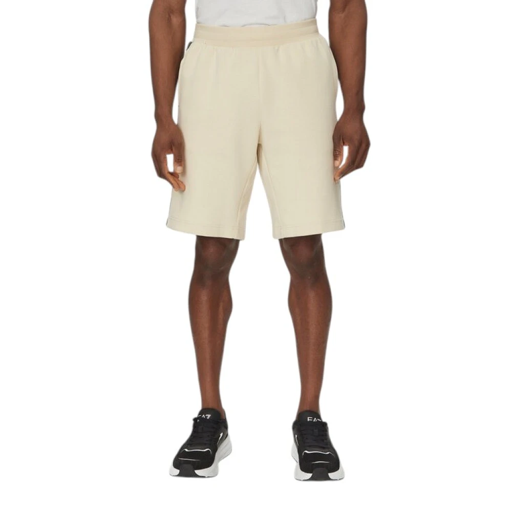 Emporio Armani Men's Beige Bermuda Shorts - Casual Shorts - L - Shorts