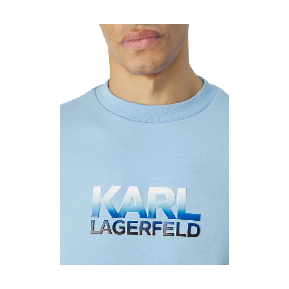 Karl Lagerfeld Stijlvolle Sweat Crewneck Blue Heren