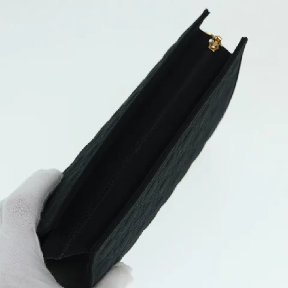 Dior Vintage Pre-owned Nylon pouches Black Dames