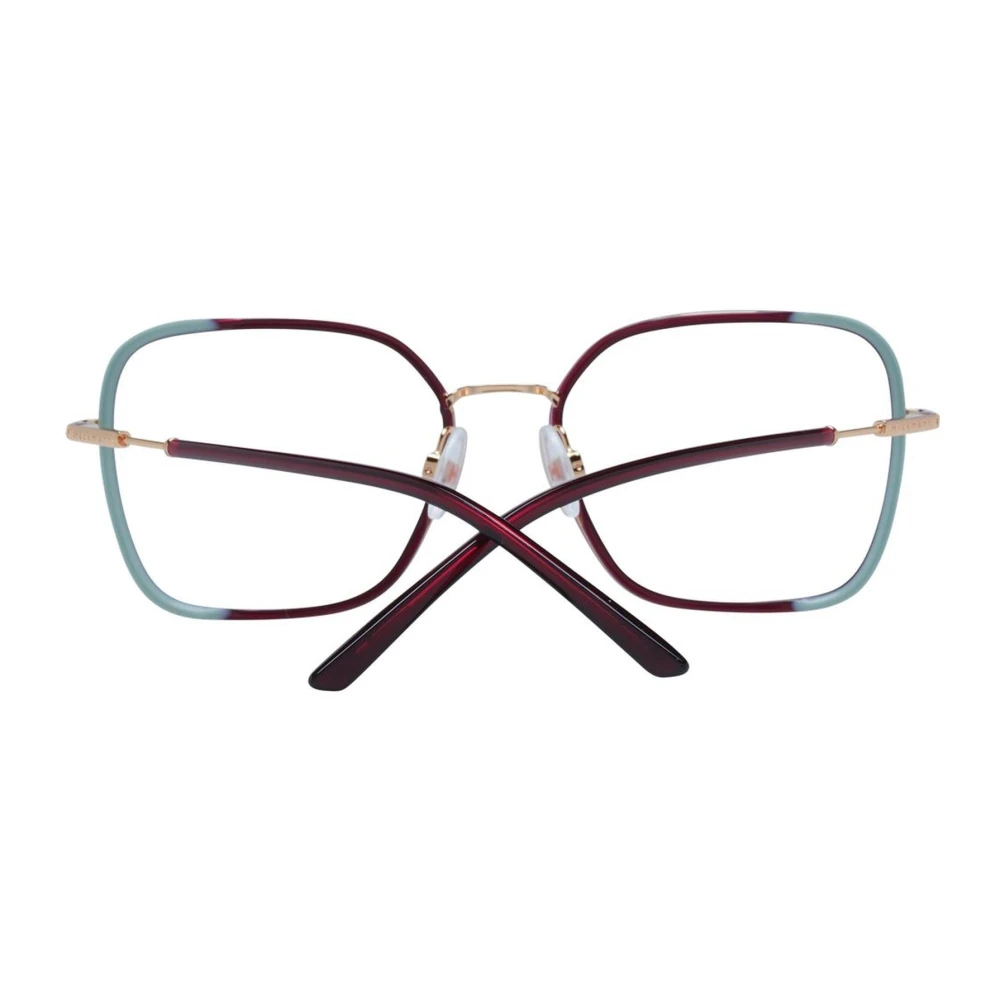 Ana Hickmann Rode Metalen Vierkante Optische Frames Red Dames