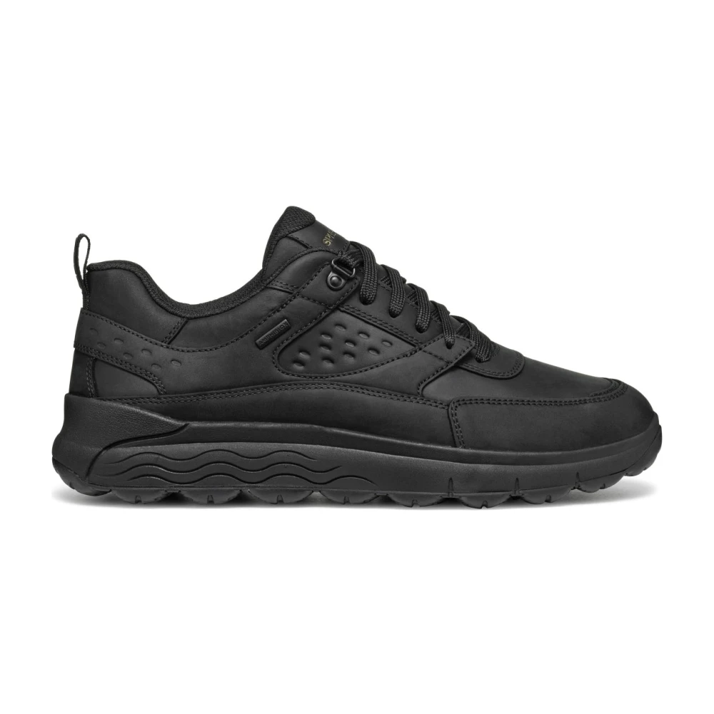 Geox Men's Black Sneakers,, Leisure Trainers For Size 8 Uk