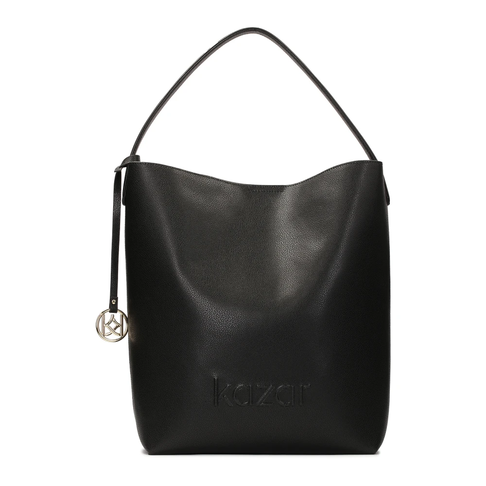 Kazar Grote minimalistische schoudertas Black Dames