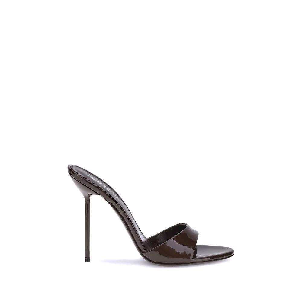 Paris Texas Women's Brown Heeled Mules, 6 Uk, Lidia Leather Sandals