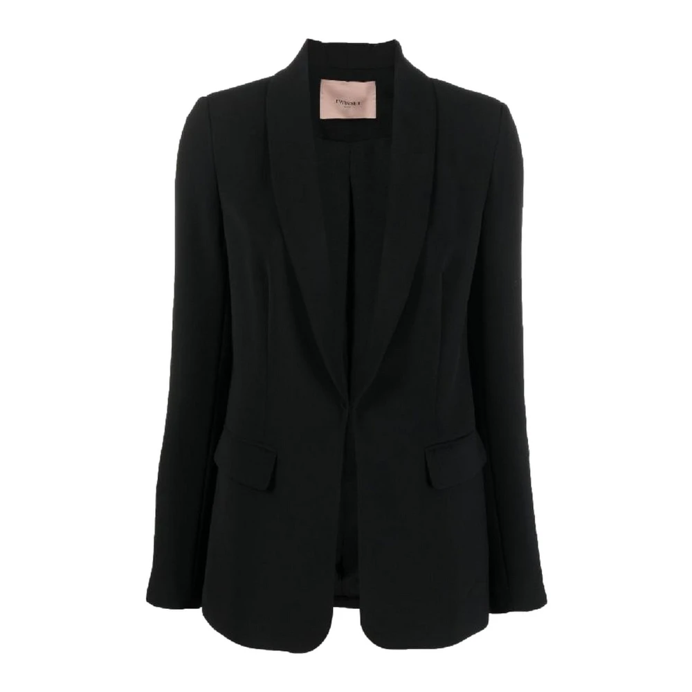Twinset Black Formal Jacket And Blazer - Female - Blazers - L - Jackets