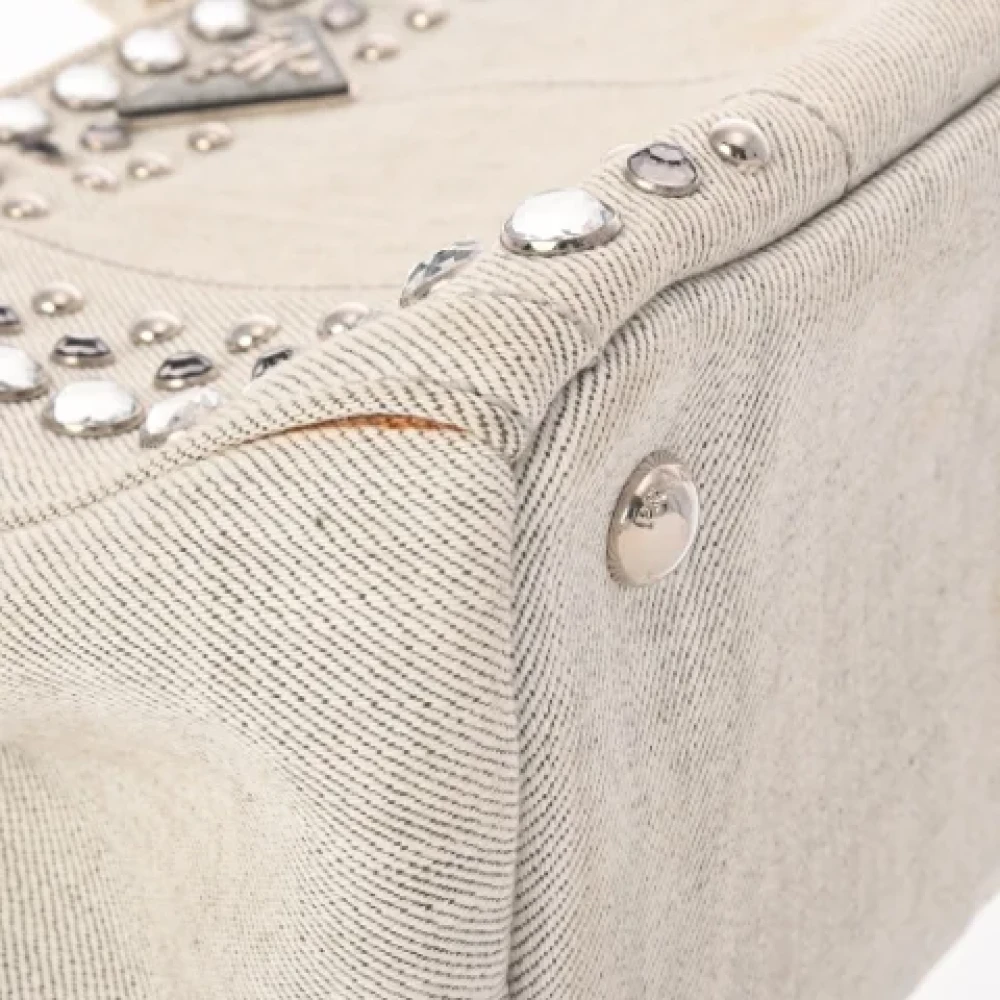 Prada Vintage Pre-owned Denim prada-bags White Dames