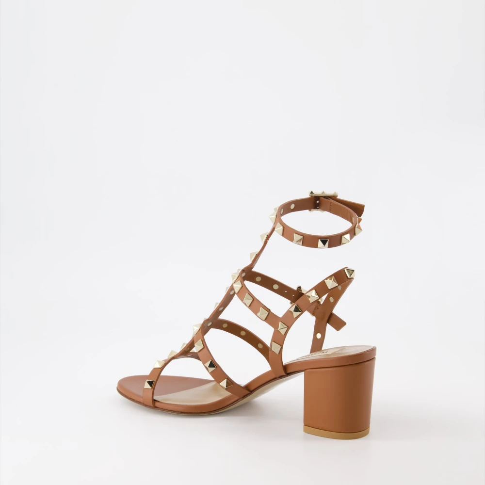 Valentino Garavani Rockstud Sandalen Brown Dames